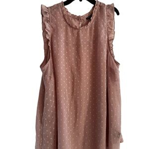 Women's Ruffled Sleeveless Top - Pink